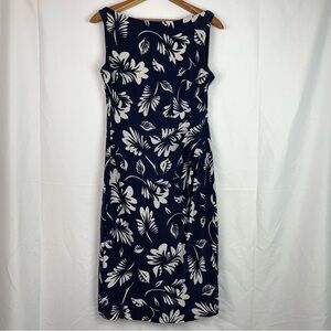 Lauren Ralph Lauren Dress Navy Blue Floral